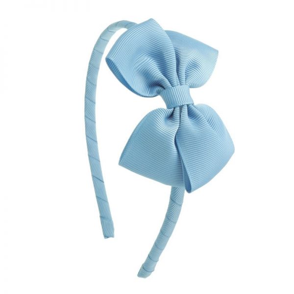diadema lazo niñas azul francia