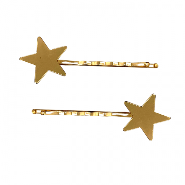 horquillas con estrella doradas